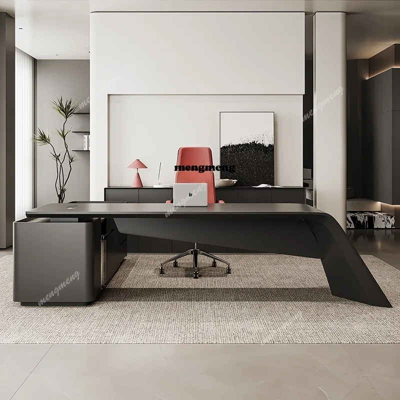 Office Furniture High End - High quality Painted boss table, high-end