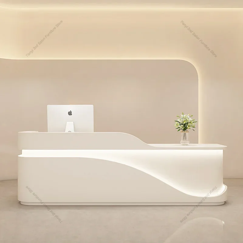 Office Furniture High End - Italian Style Nail Salon Reception Desks