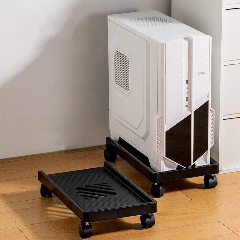 Cubicle Shelf Organizer - Adjustable Mobile CPU Holder Computer Tower