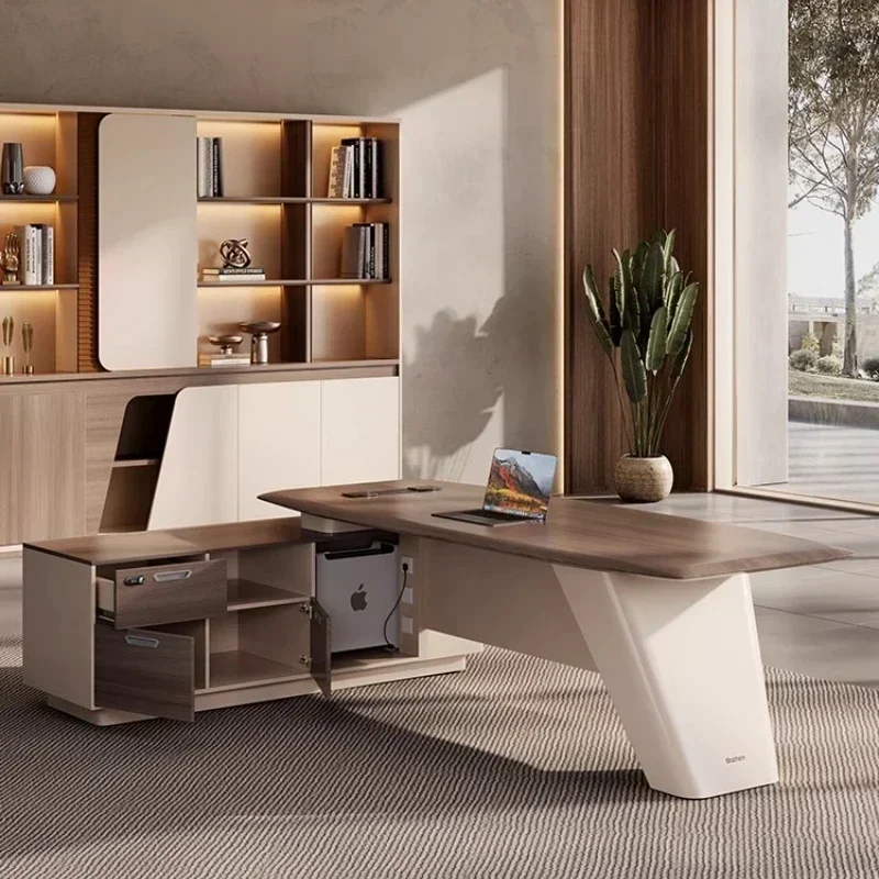Office Furniture High End - Boss Table Simple Modern Light High