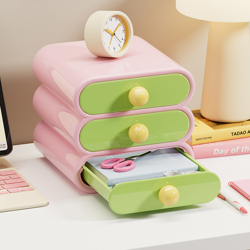 Cubicle Shelf Organizer - Uforu Dopamine Desk Organizer, 3-Tier Drawer