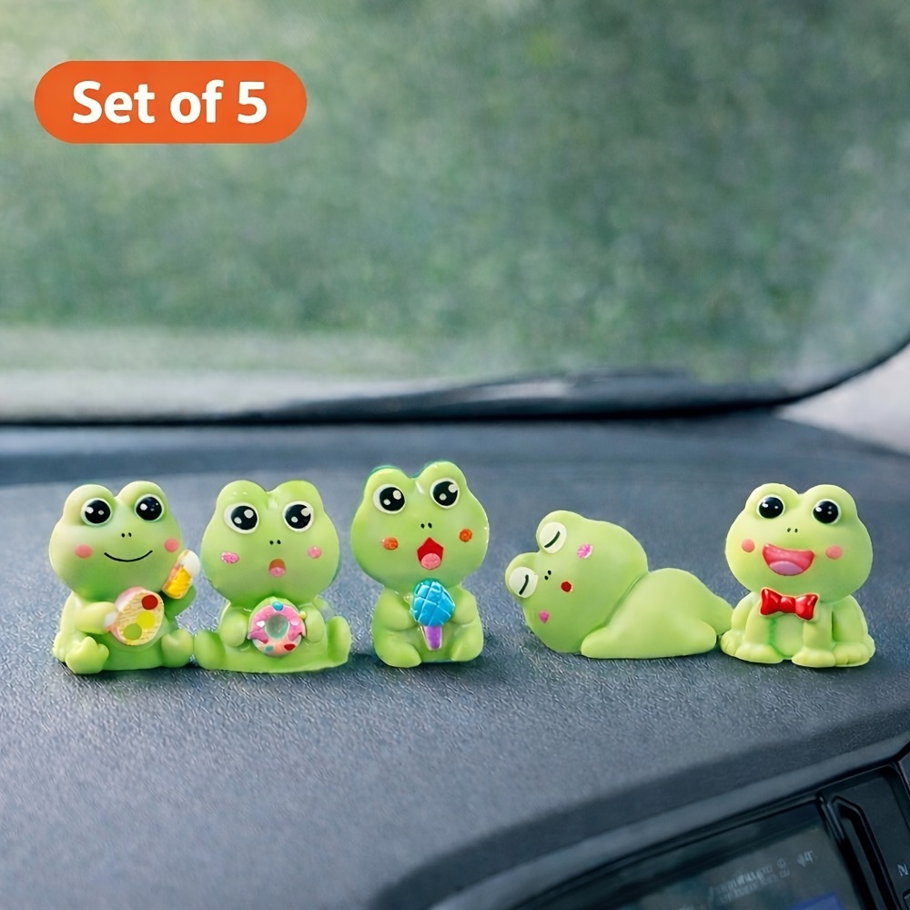 A set of 5 Frog Ornament Set,  - Cubicle Shelf Organizer reseña y precio