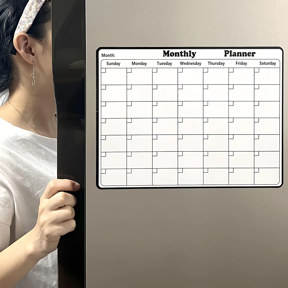 1pc Magnetic Refrigerator Dry  - Magnetic Whiteboard Calendar reseña y precio