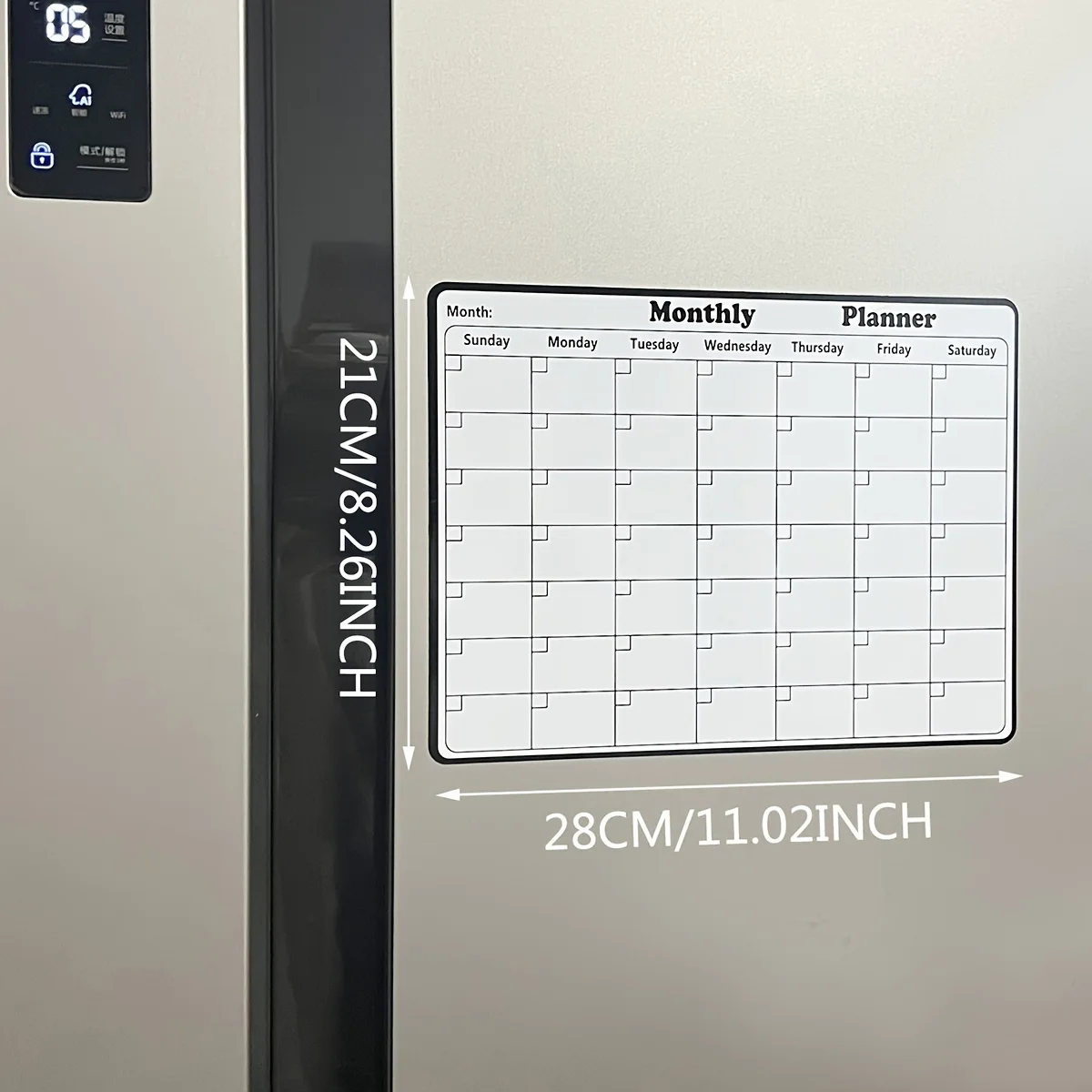 1pc Magnetic Refrigerator Dry  - Magnetic Whiteboard Calendar reseña y precio