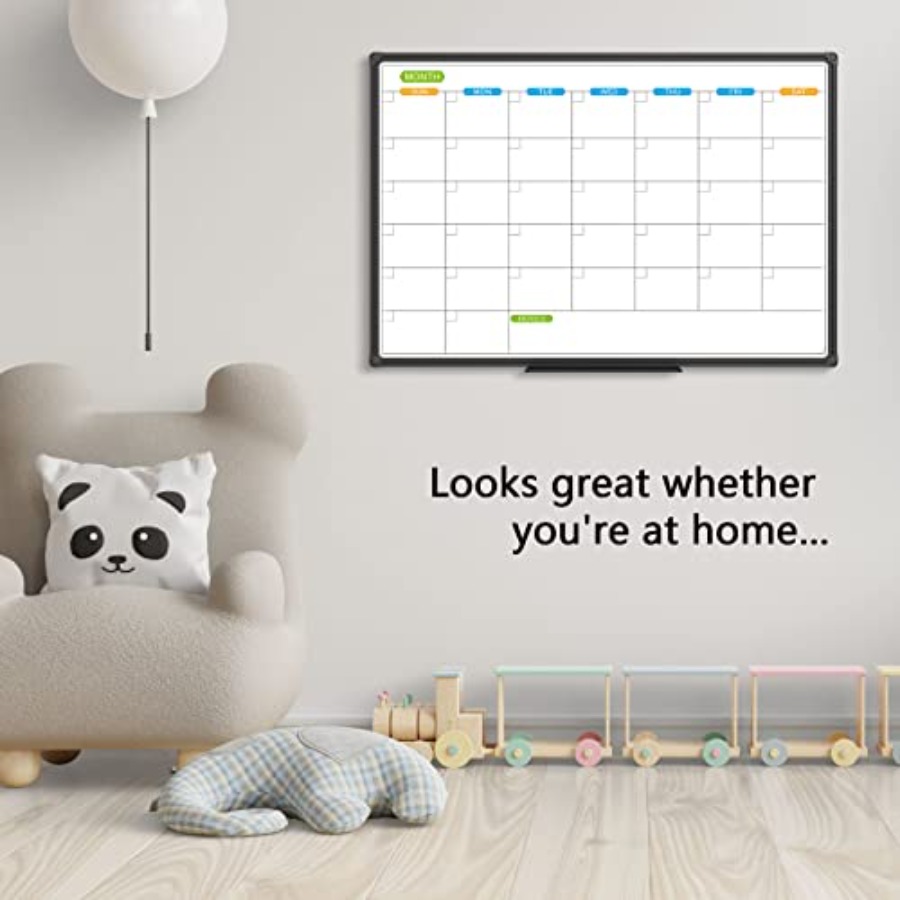 Dry Erase Calendar Whiteboard  - Magnetic Whiteboard Calendar reseña y precio