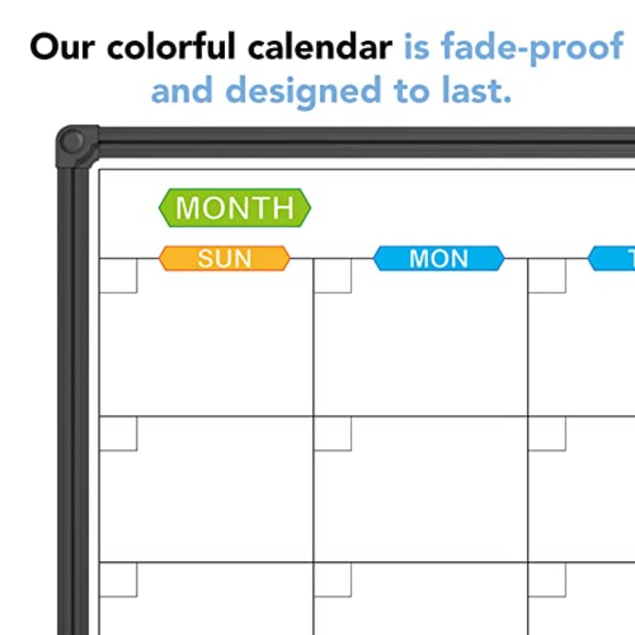 Dry Erase Calendar Whiteboard  - Magnetic Whiteboard Calendar reseña y precio