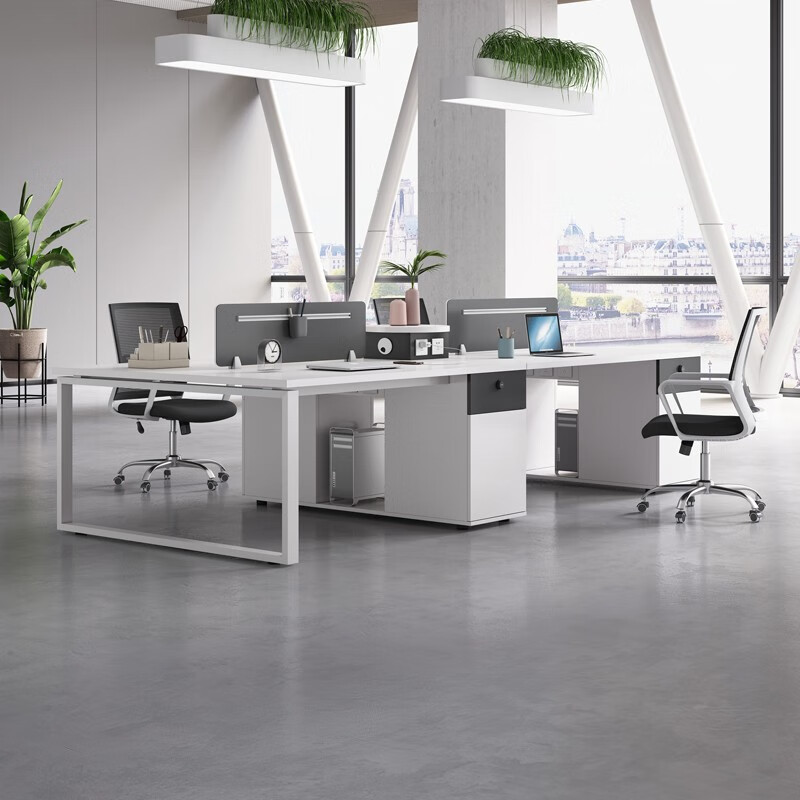 Four-person workplace staff de - Office Furniture Manufacturers reseña y precio