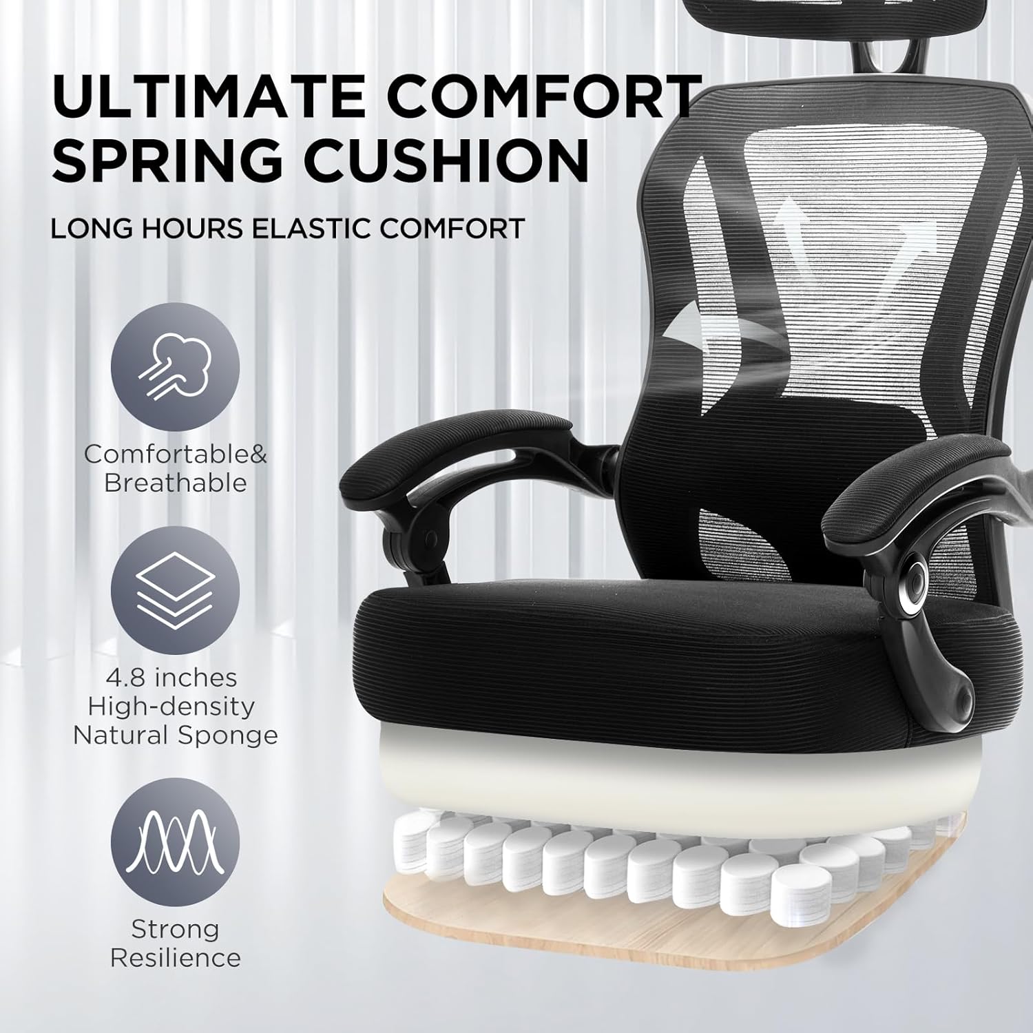 Ergonomic High Back Reclining  - Office Footrest Cushion reseña y precio