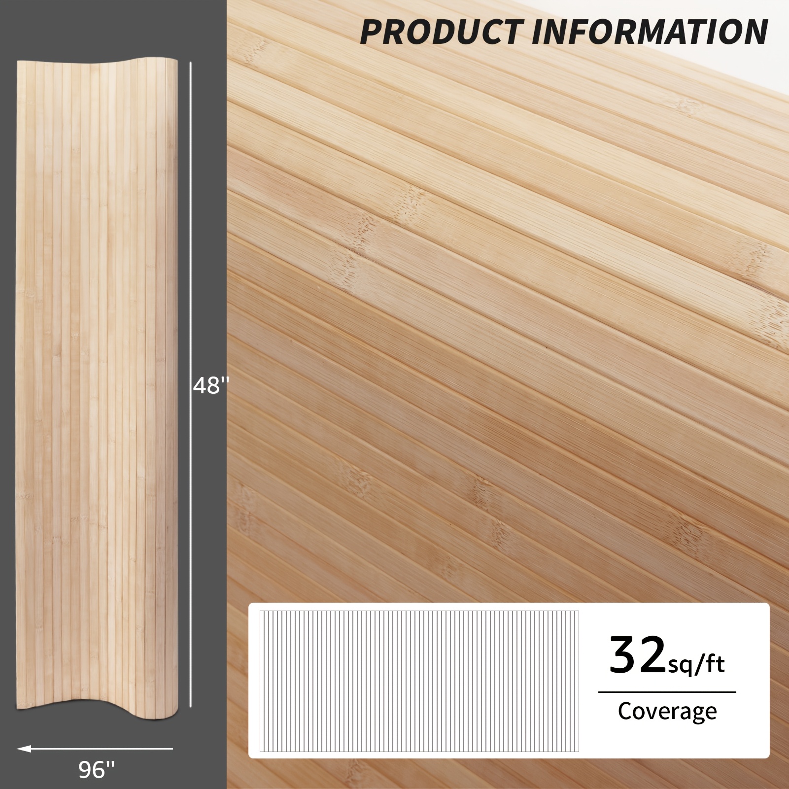 Natural Bamboo Wall Panel for  - Office Furniture Cabinets reseña y precio