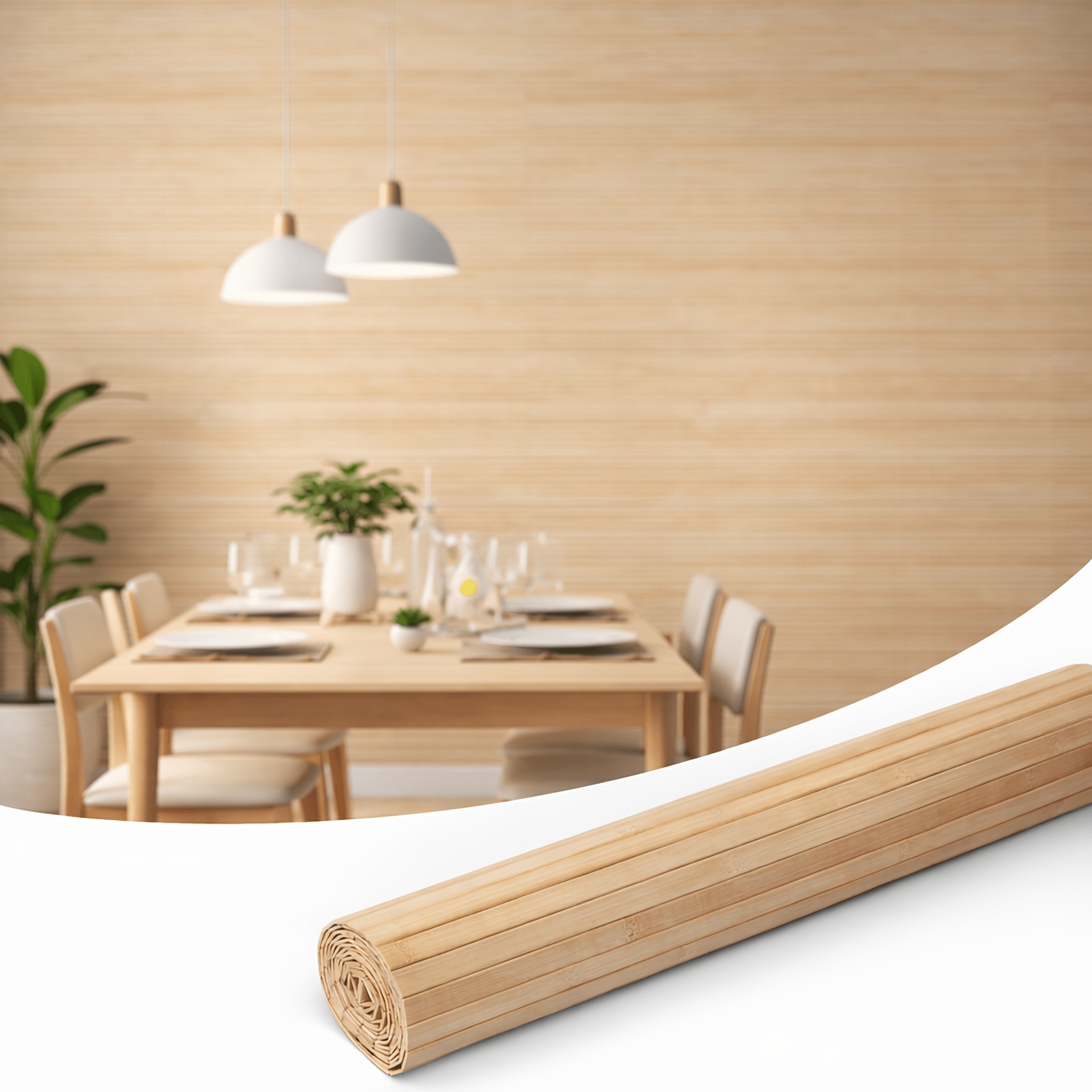 Natural Bamboo Wall Panel for  - Office Furniture Cabinets reseña y precio