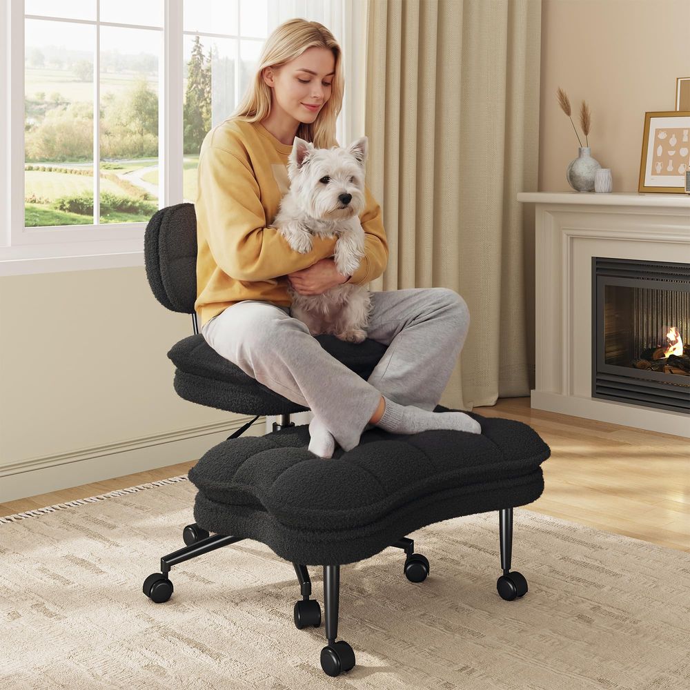 Cross Legged Office Chair, 360 - Office Footrest Cushion reseña y precio