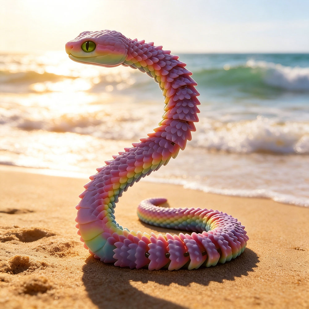 3D Printed Snake Decor 30cm Of - Cubicle Shelf Organizer reseña y precio