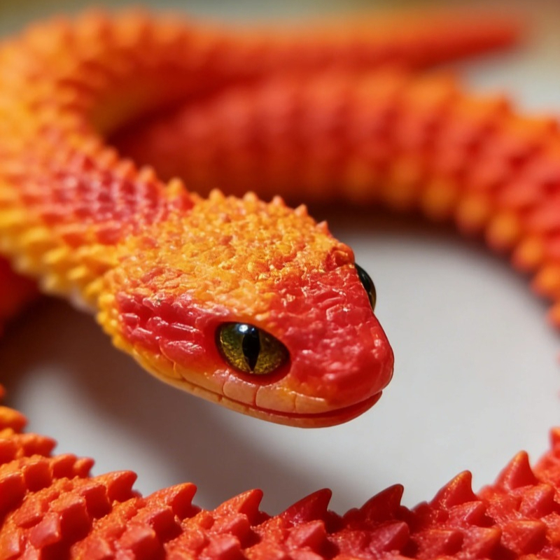 3D Printed Snake Decor 30cm Of - Cubicle Shelf Organizer reseña y precio