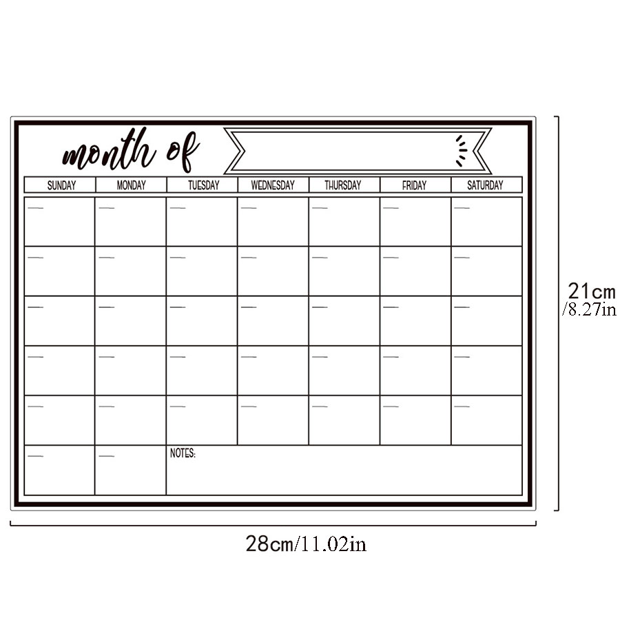 Fridge Magnetic Whiteboard Sti - Magnetic Whiteboard Calendar reseña y precio