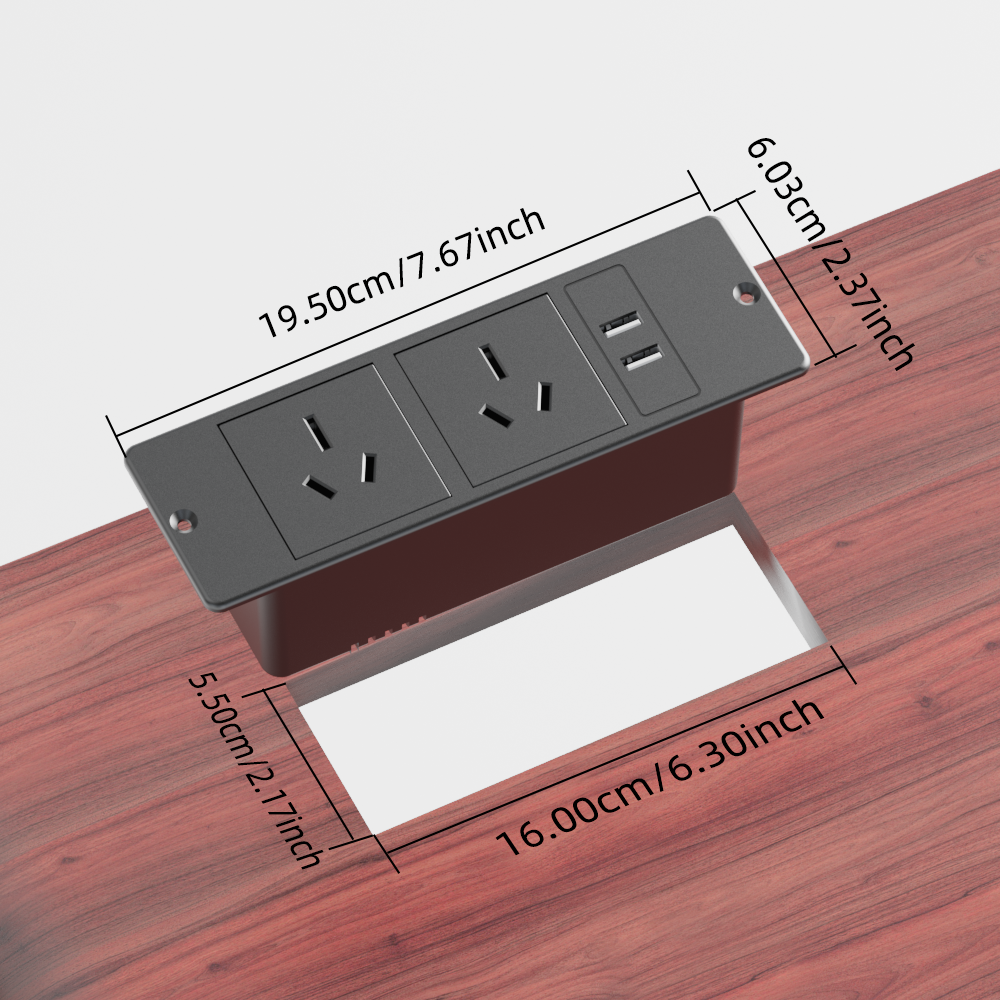 Au 1500W Recessed Power Strip  - Office Furniture Manufacturers reseña y precio