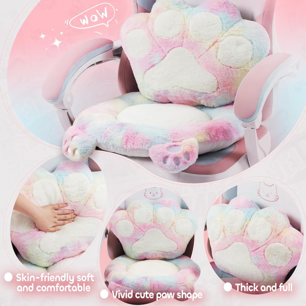 Gaming Chair Cute with Cat Ear - Office Footrest Cushion reseña y precio