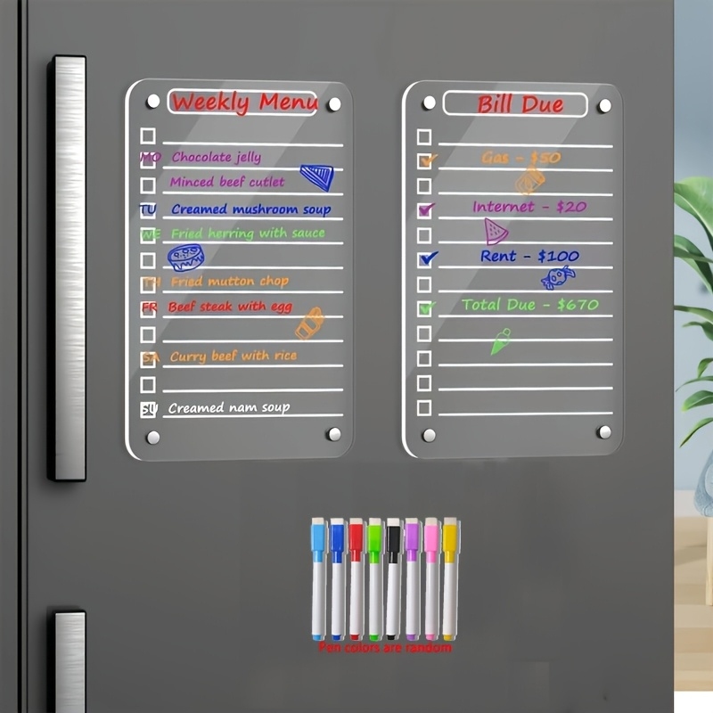 Acrylic Magnetic Dry Erase Boa - Magnetic Whiteboard Calendar reseña y precio