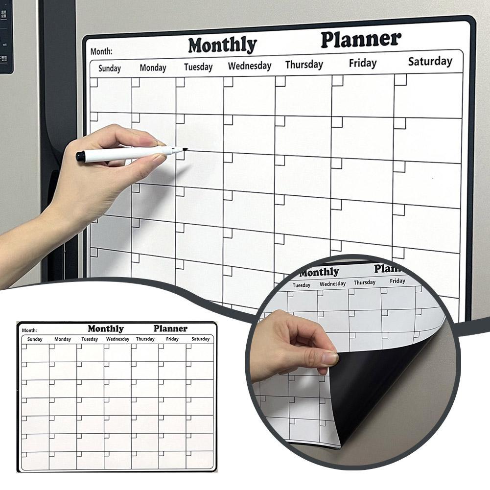 Stylish Magnetic Dry Erase Cal - Magnetic Whiteboard Calendar reseña y precio