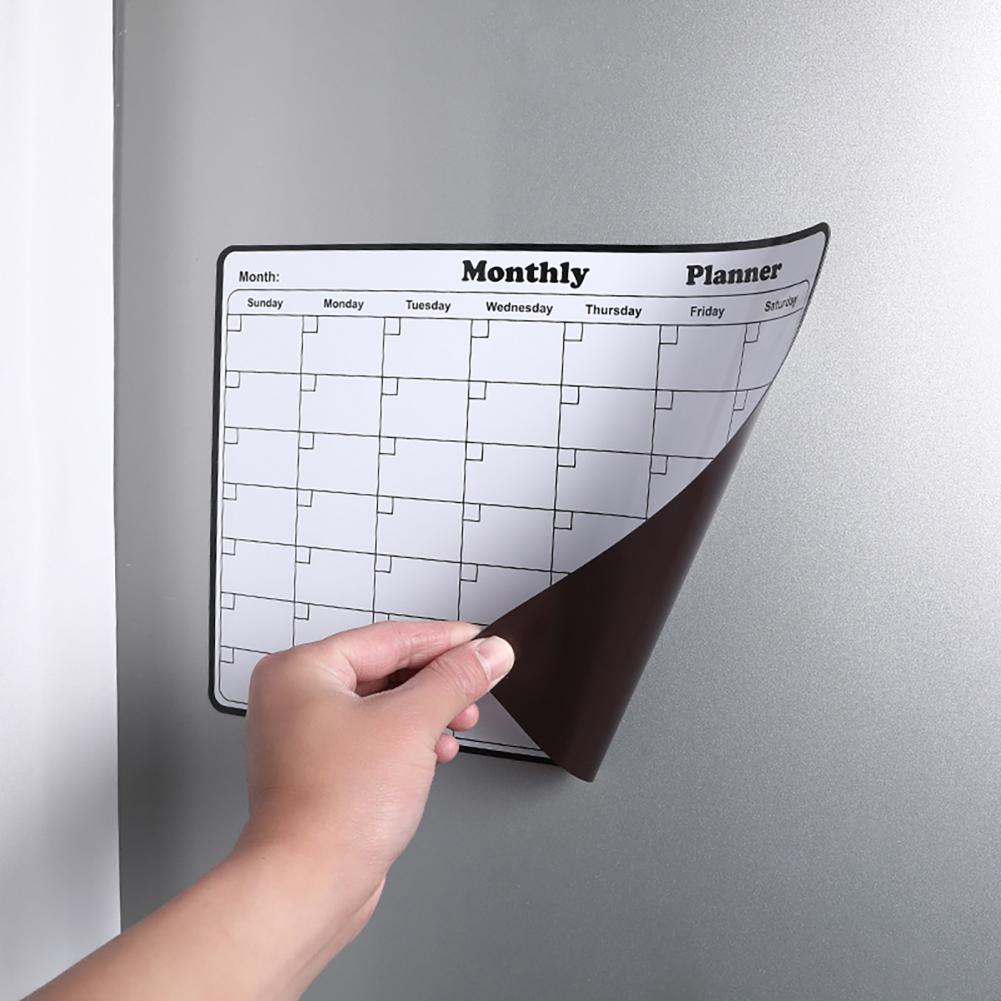 Reusable Monthly Calendar & We - Magnetic Whiteboard Calendar reseña y precio
