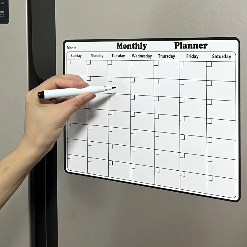 Magnetic Refrigerator Dry Eras - Magnetic Whiteboard Calendar reseña y precio