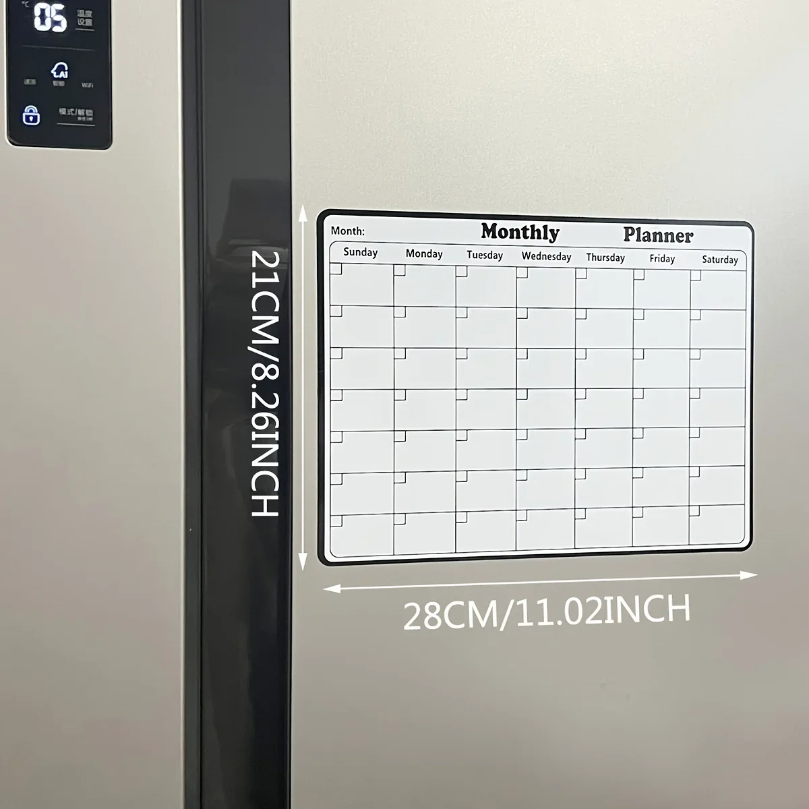 Magnetic Refrigerator Dry Eras - Magnetic Whiteboard Calendar reseña y precio