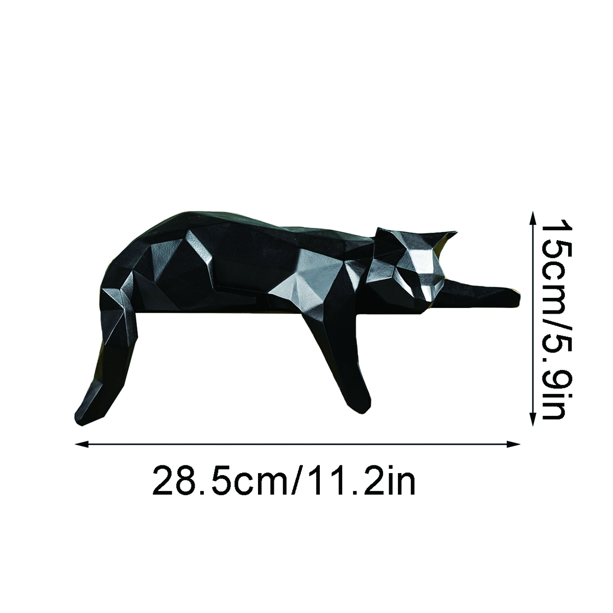 White Black Cat Statue - Geome - Cubicle Shelf Organizer reseña y precio