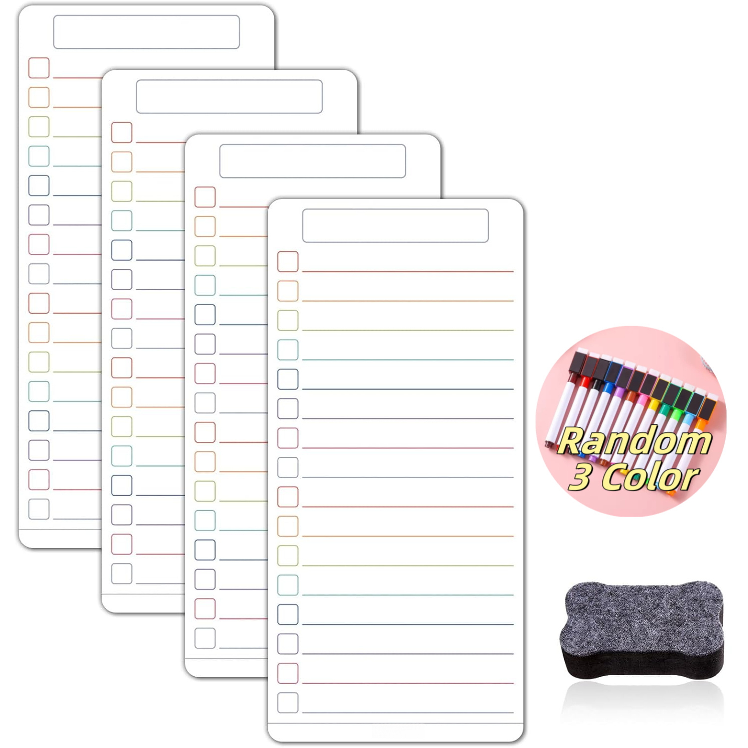 Dry Erase List Board Fridge Ma - Magnetic Whiteboard Calendar reseña y precio