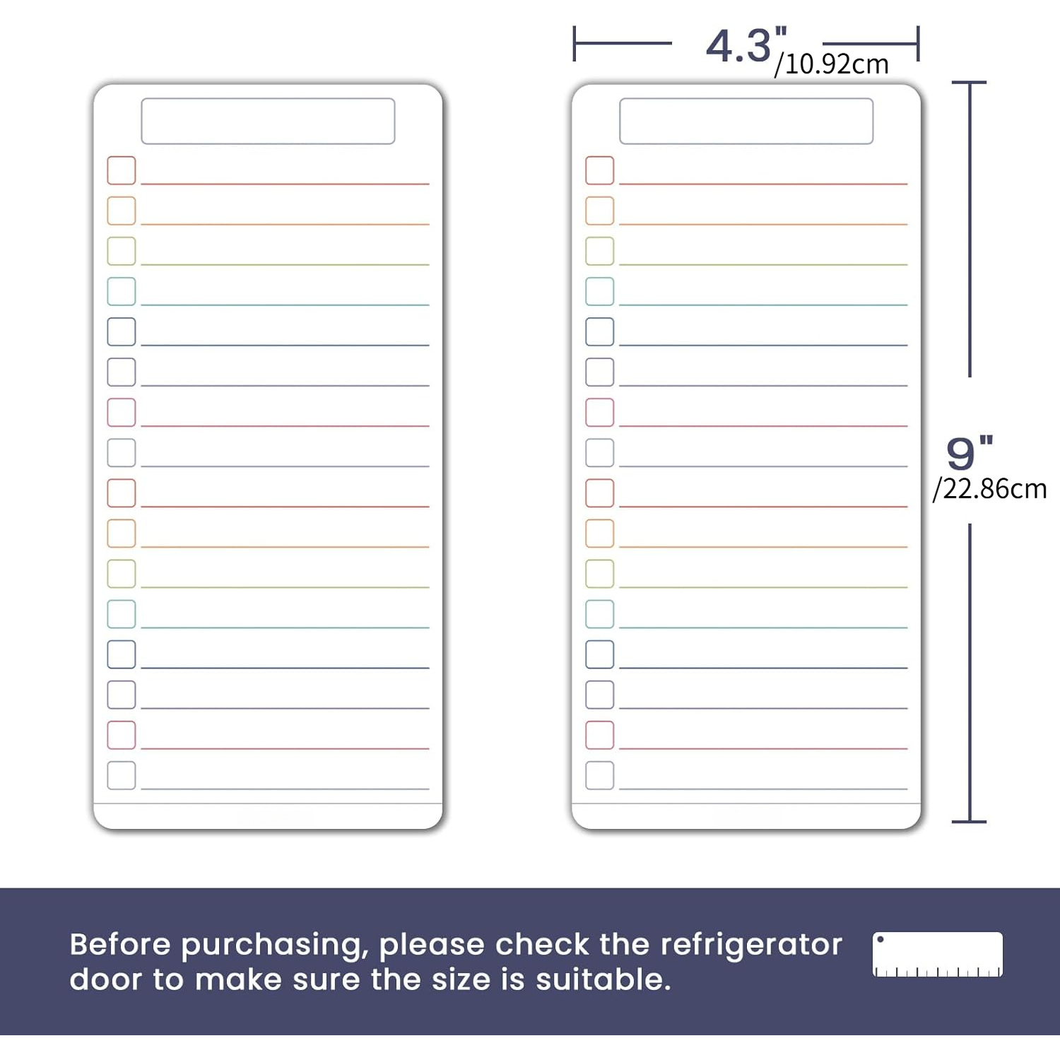 Dry Erase List Board Fridge Ma - Magnetic Whiteboard Calendar reseña y precio