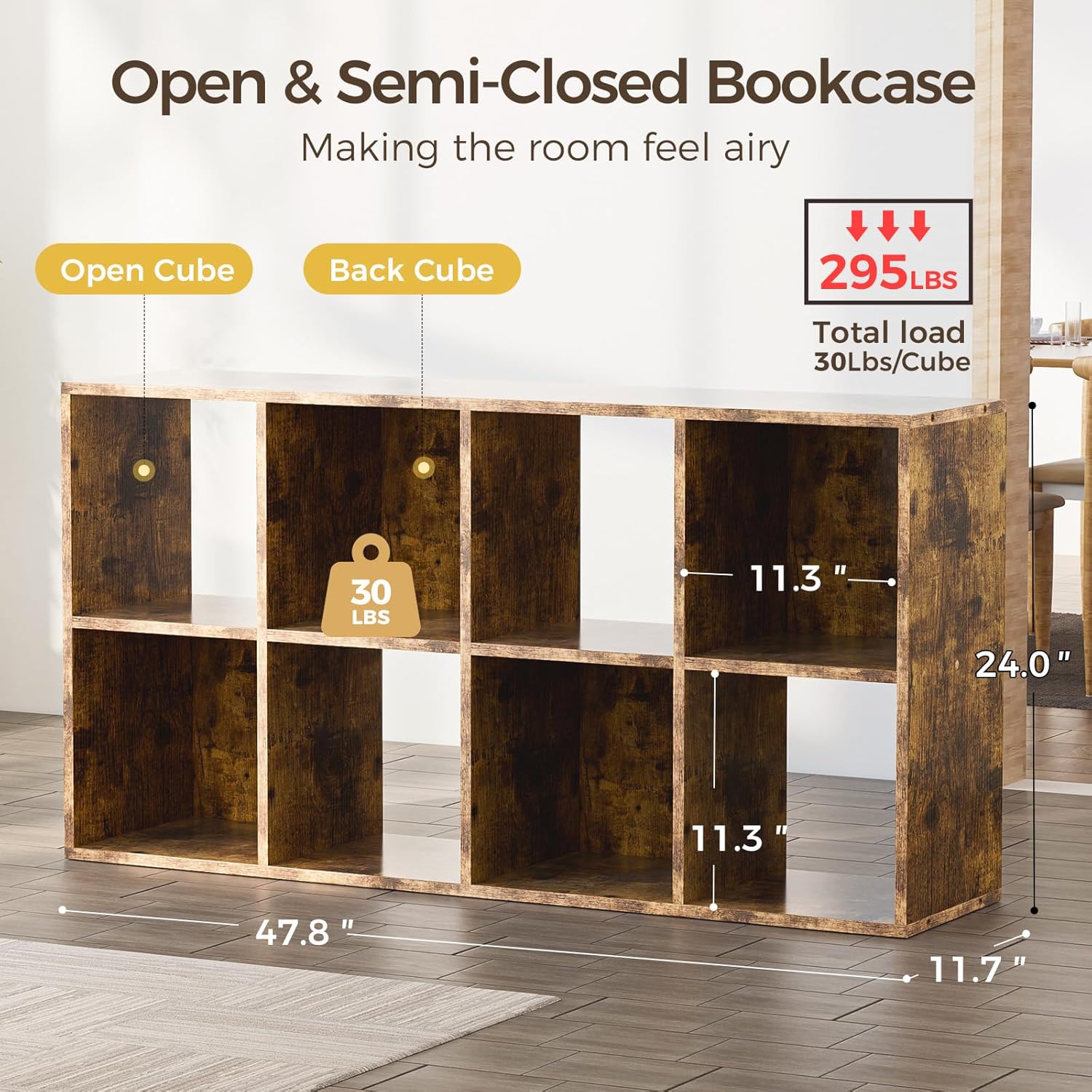 8 Cube Storage Organizer with  - Cubicle Shelf Organizer reseña y precio