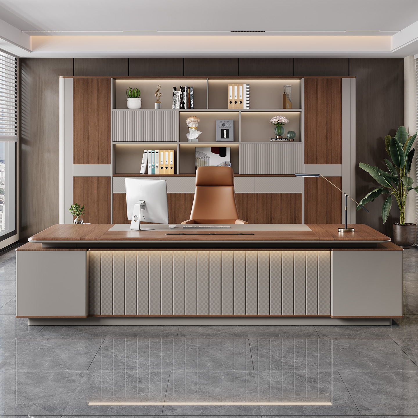 High-end boss table light luxu - Office Furniture High End reseña y precio