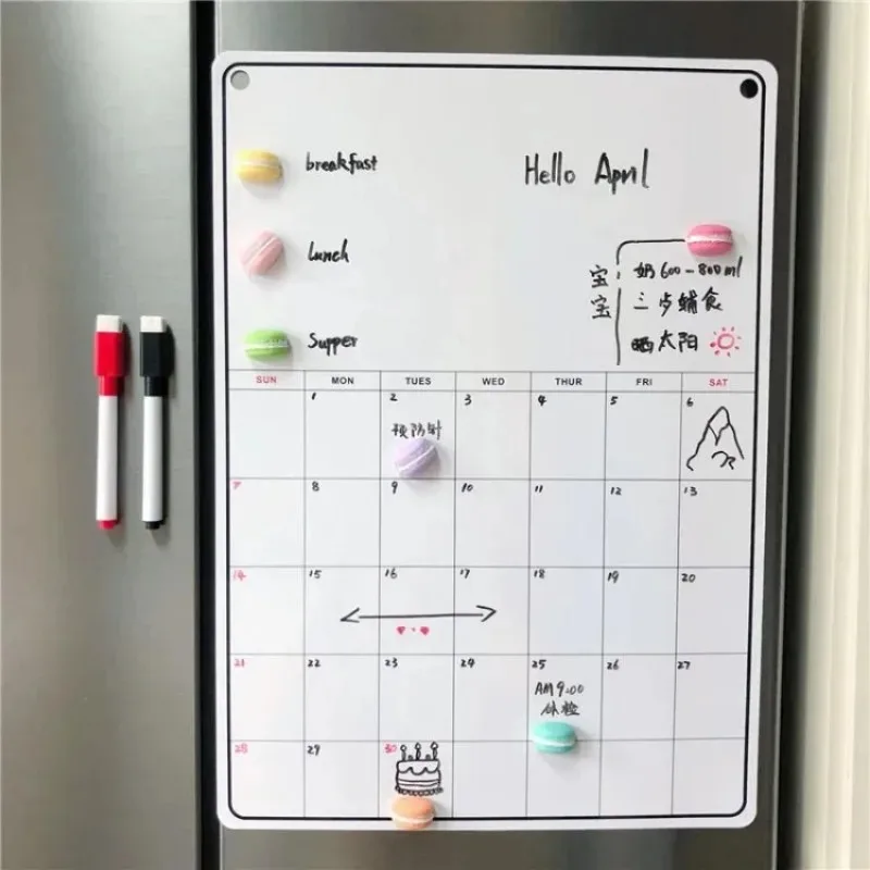 Fridge Magnetic Calendar Board - Magnetic Whiteboard Calendar reseña y precio