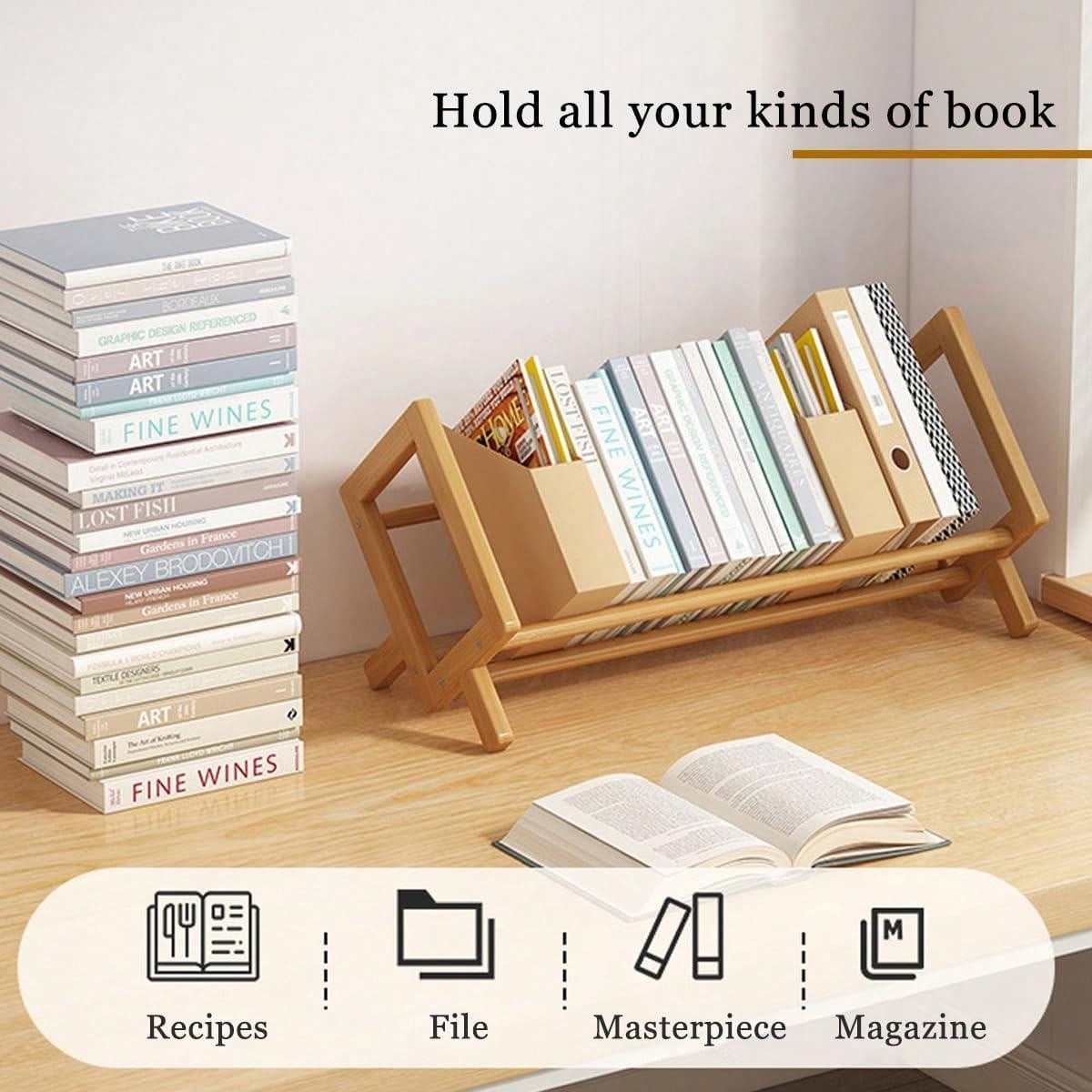 Desktop Bookshelf Home Living  - Cubicle Shelf Organizer reseña y precio
