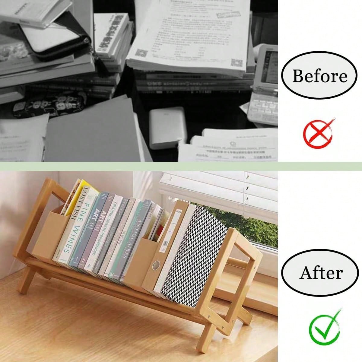 Desktop Bookshelf Home Living  - Cubicle Shelf Organizer reseña y precio
