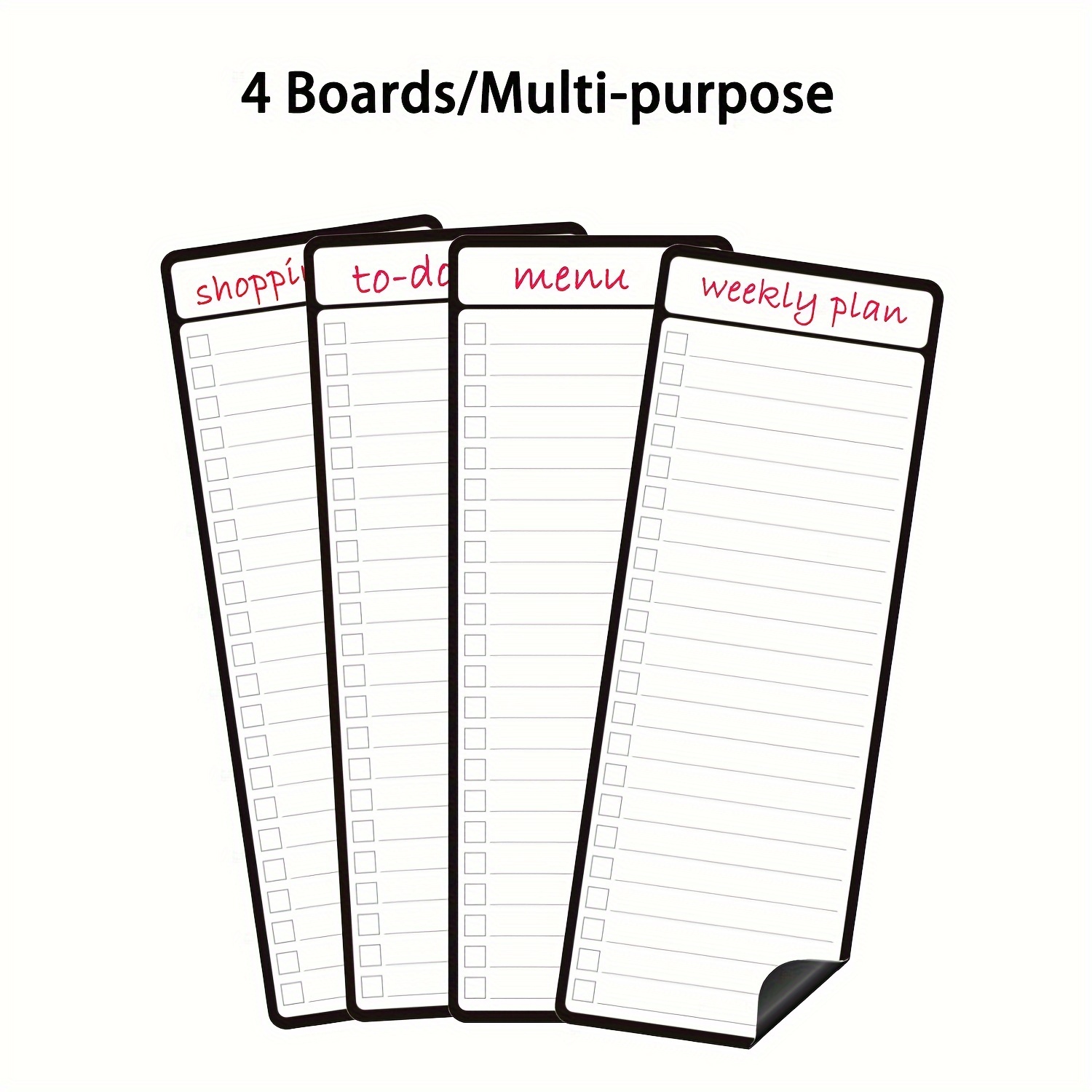 4pcs Magnetic Dry Erase List B - Magnetic Whiteboard Calendar reseña y precio