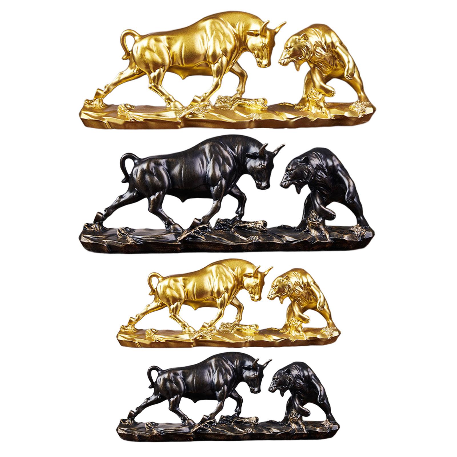 Bull and Bear Fight Figurine L - Cubicle Shelf Organizer reseña y precio