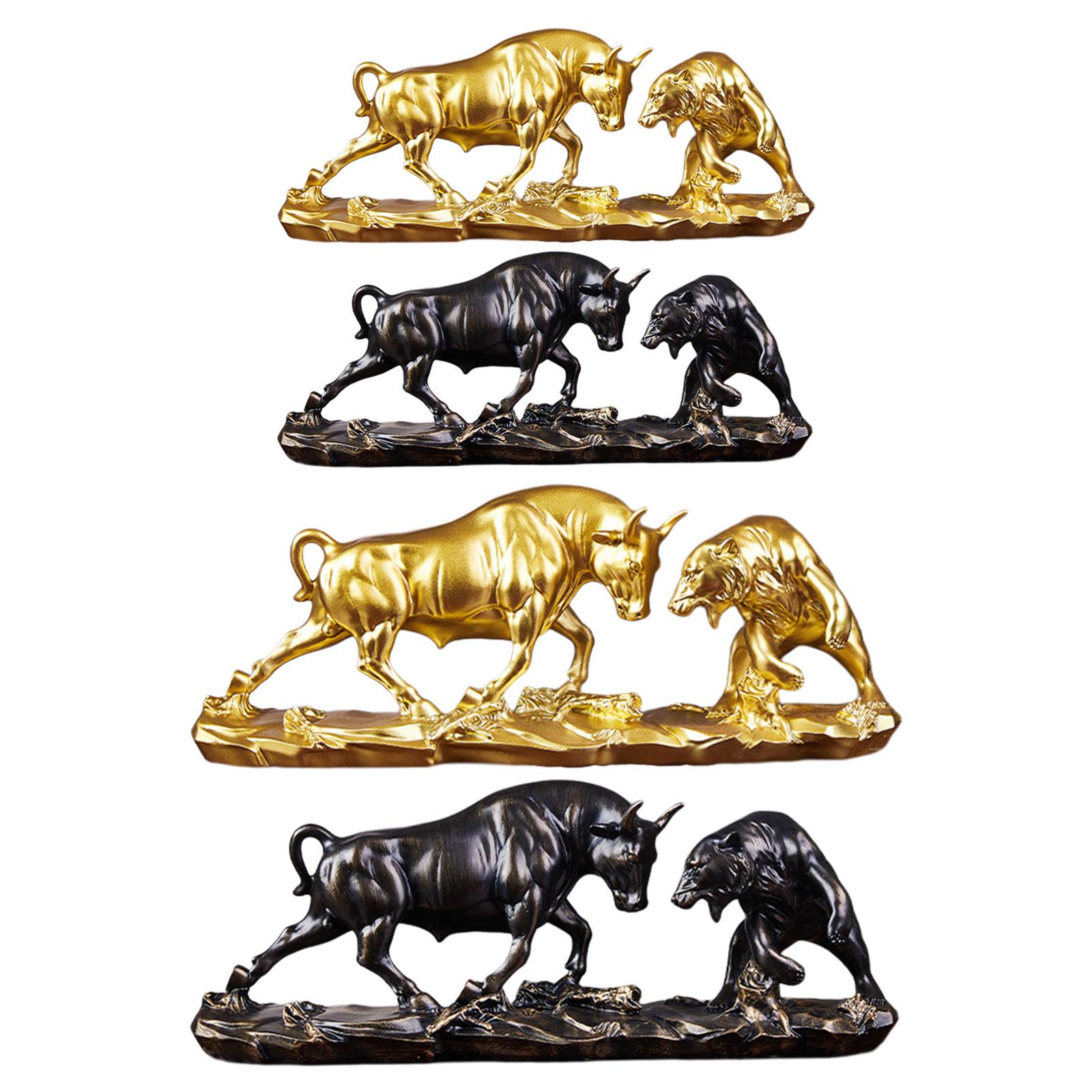 Bull and Bear Fight Figurine L - Cubicle Shelf Organizer reseña y precio