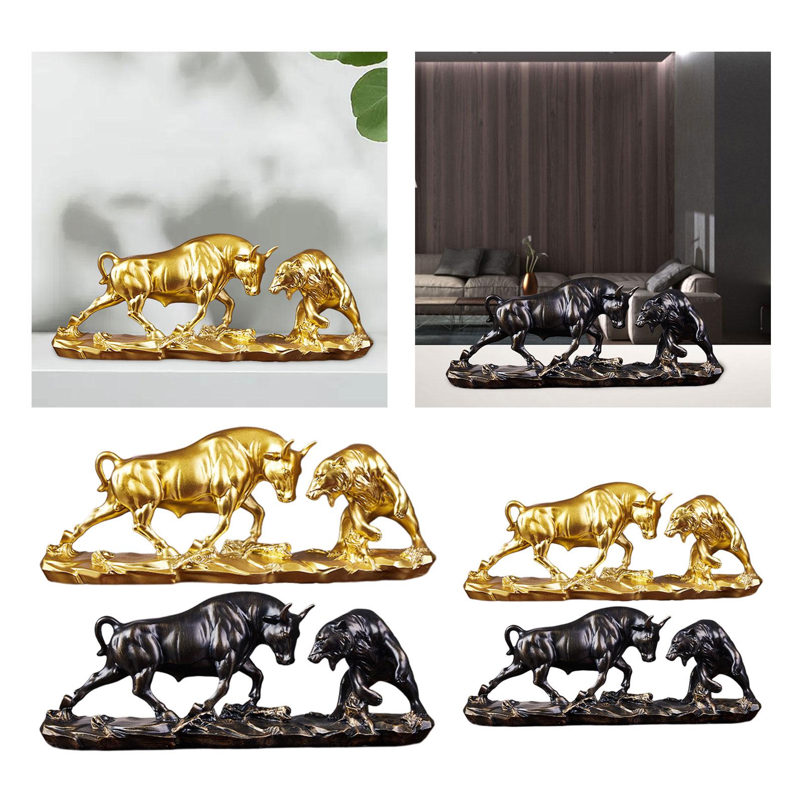Bull and Bear Fight Figurine L - Cubicle Shelf Organizer reseña y precio