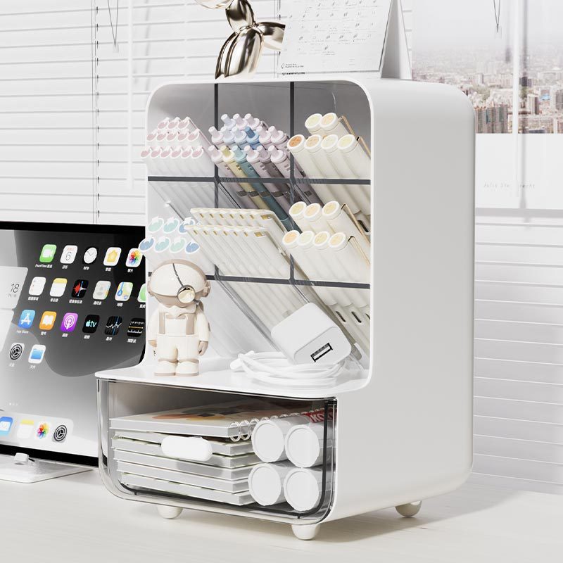 Tilt Pencil Holder for Student - Cubicle Shelf Organizer reseña y precio