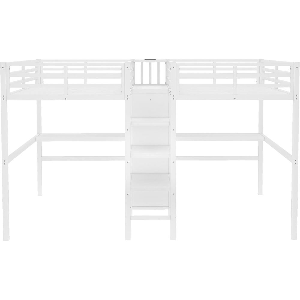 Twin Size Metal Bed with Desk, - Cubicle Shelf Organizer reseña y precio