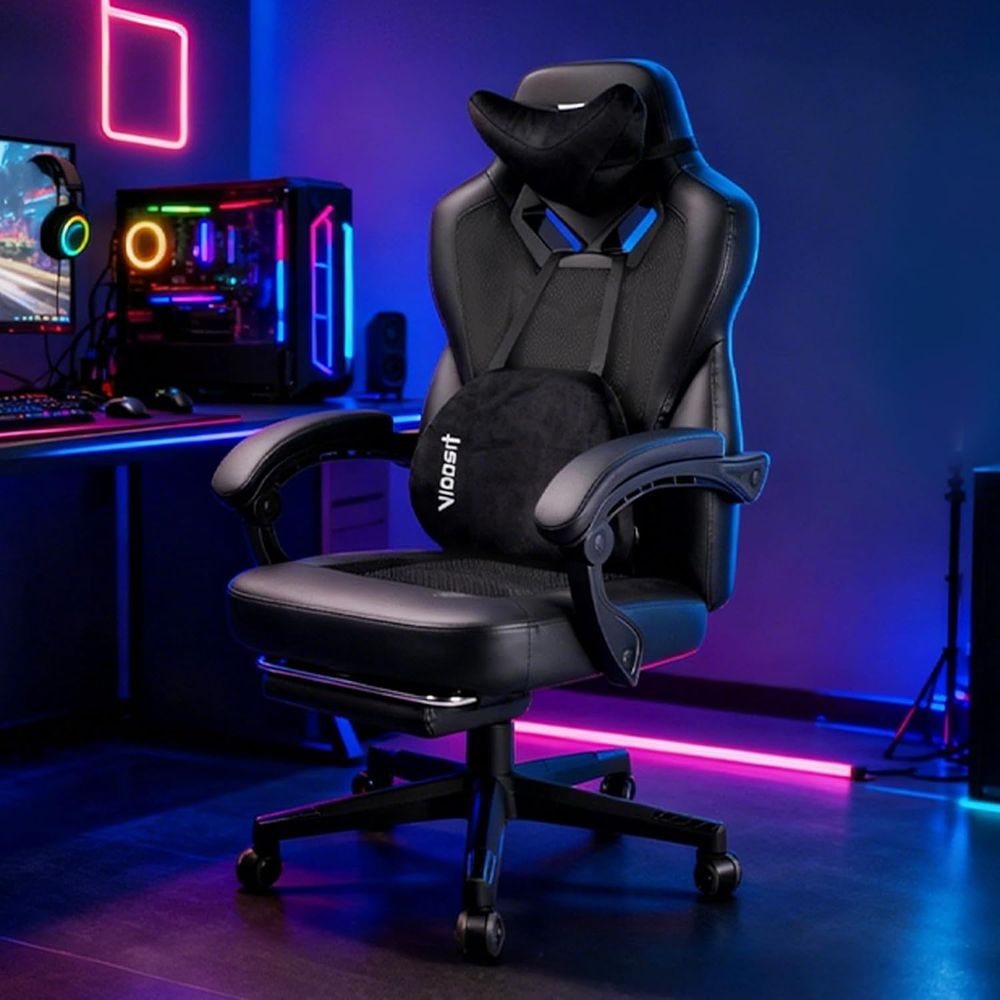 Ergonomic Reclining Office Cha - Office Footrest Cushion reseña y precio