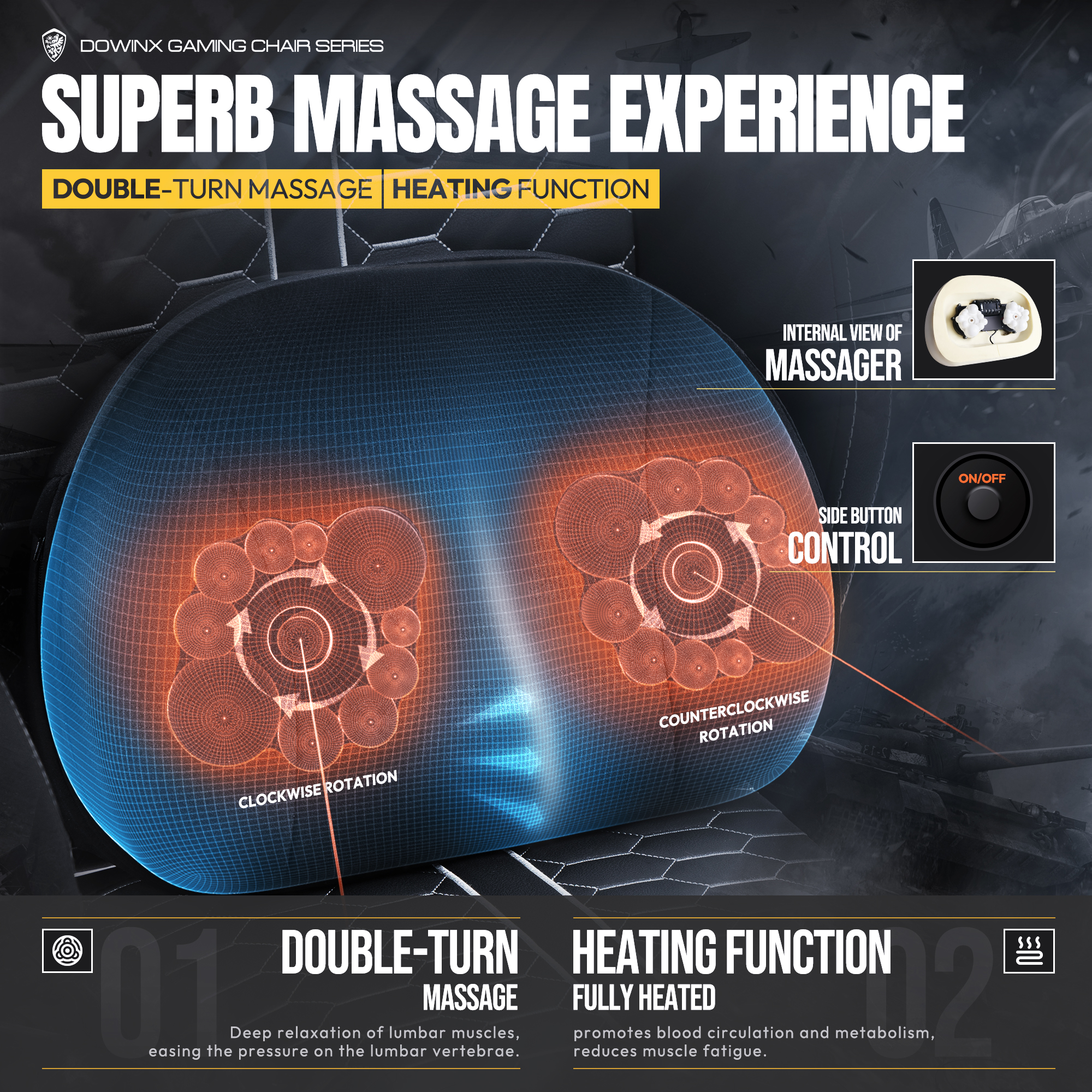 Ergonomic Gaming Computer Chai - Office Footrest Cushion reseña y precio