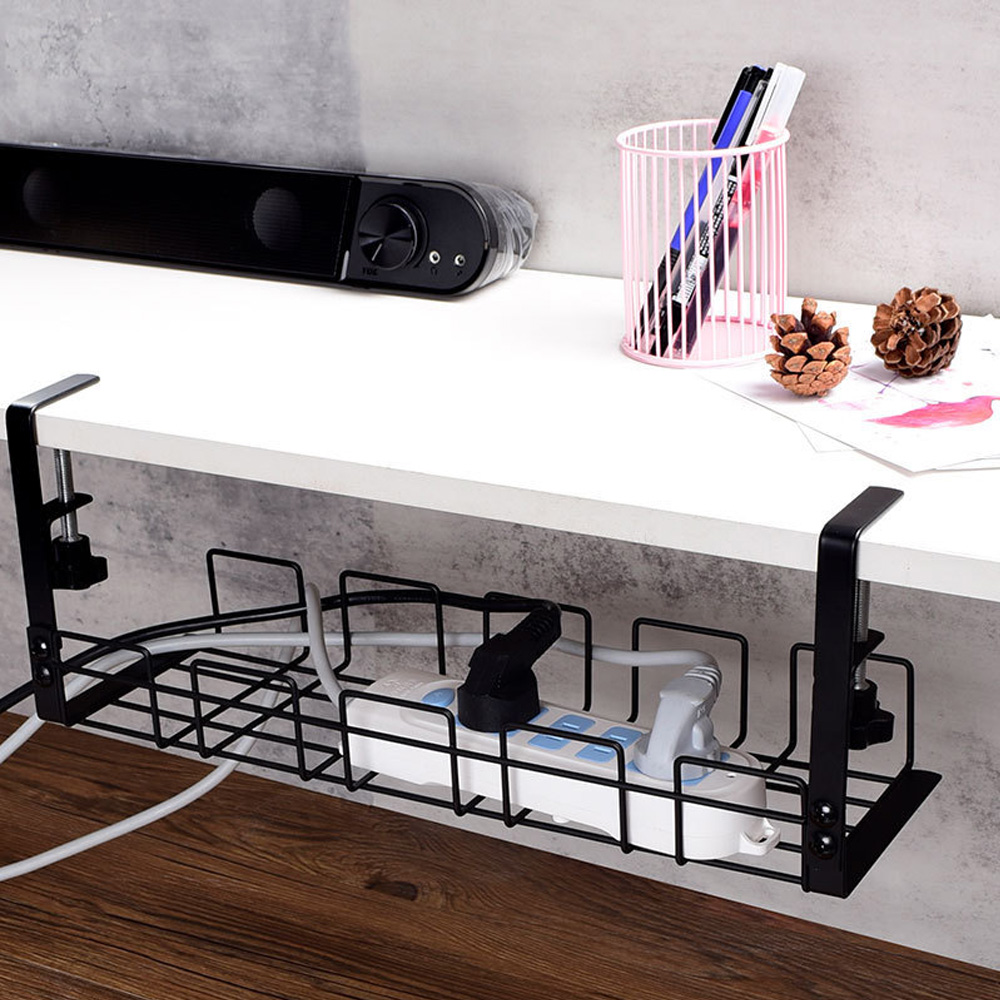Cable Management Box Under Des - Cubicle Shelf Organizer reseña y precio