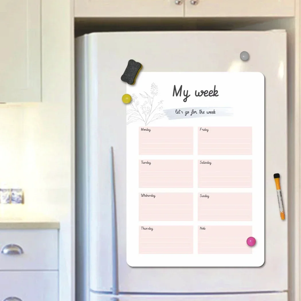 Magnetic Dry Erase Board Fridg - Magnetic Whiteboard Calendar reseña y precio