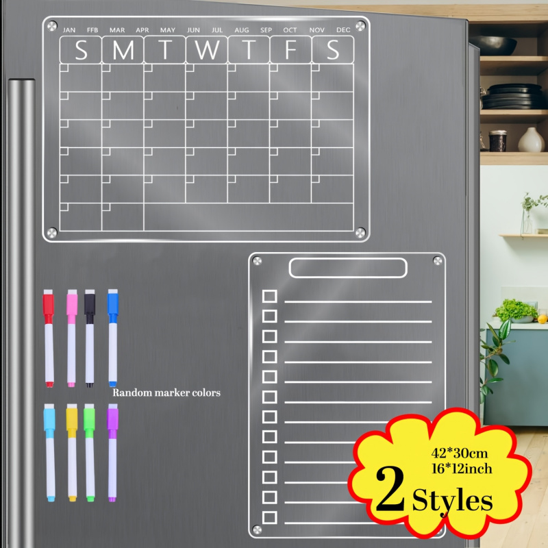Acrylic Magnetic Calendar for  - Magnetic Whiteboard Calendar reseña y precio
