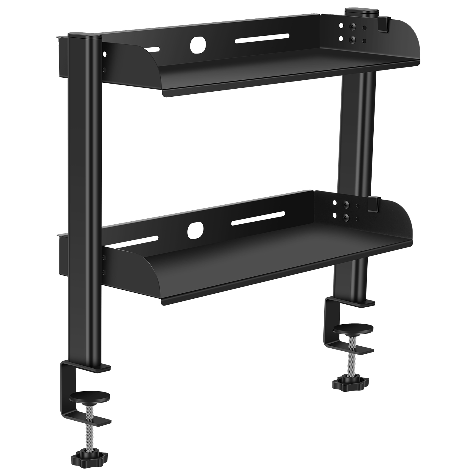 2 Tiers Clamp-on Desk Shelf No - Cubicle Shelf Organizer reseña y precio